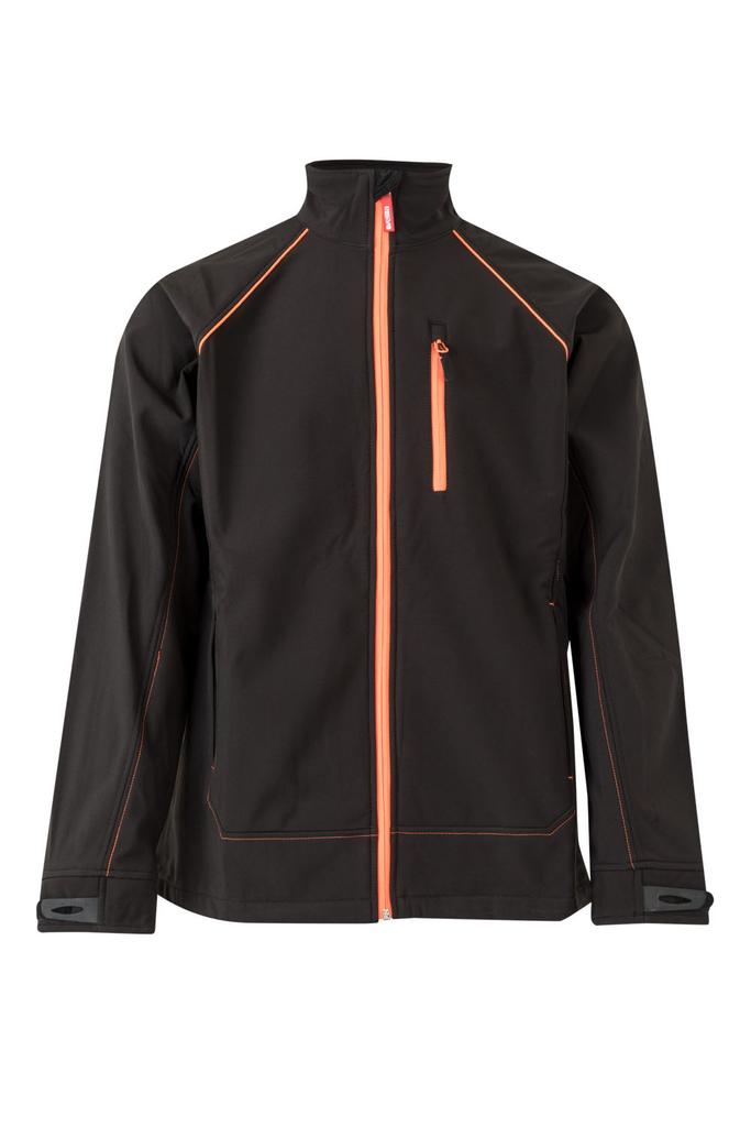Kurtka softshell 206001 - BLACK/HI-VIS ORANGE 00/19