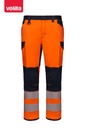 Spodnie stretch z odblaskami 303010S - NAVY BLUE/HI-VIS ORANGE 61/19