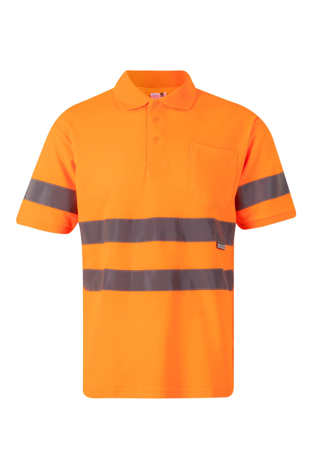 Koszulka polo z krótkim rękawem z odblaskami 305512 - HI-VIS ORANGE 19