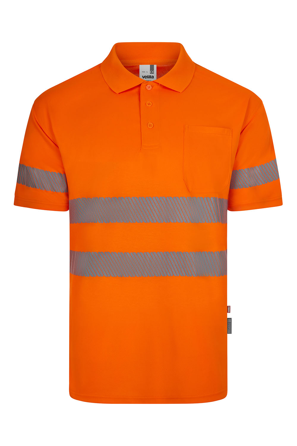 Koszulka polo z krótkim rękawem z odblaskami 305532 - HI-VIS ORANGE 19