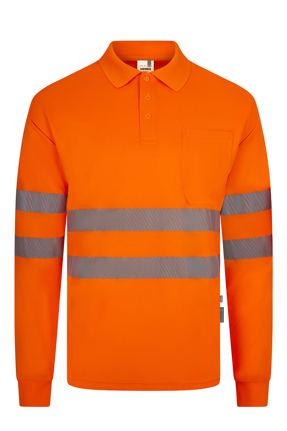 Koszulka polo z długim rękawem z odblaskami 305534 - HI-VIS ORANGE 19