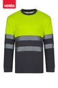 Koszulka dwukolorowa z długim rękawem 305615 - GREY/HI-VIS YELLOW 08/20