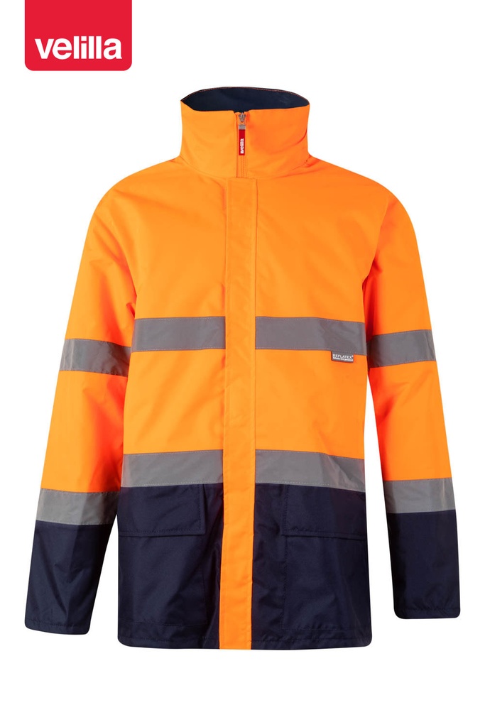 Kurtka dwukolorowa 306002 - MARINE BLUE/HI-VIS ORANGE 01/19