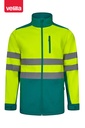 Kurtka softshell dwukolorowa z odblaskami 306006 - GREEN/HI-VIS YELLOW 02/20
