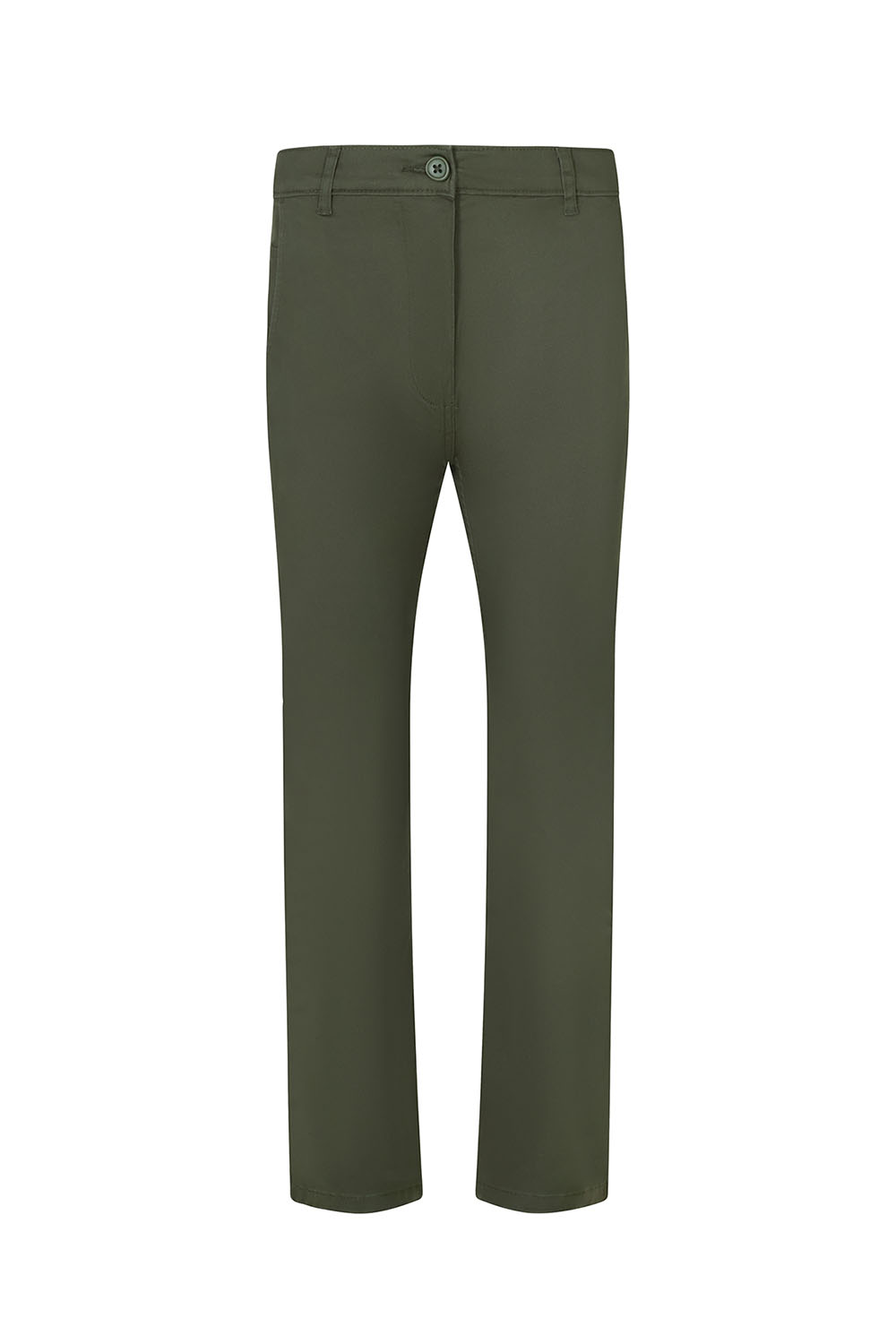 Spodnie stretch damskie 403012S - OLIVE GREEN 36