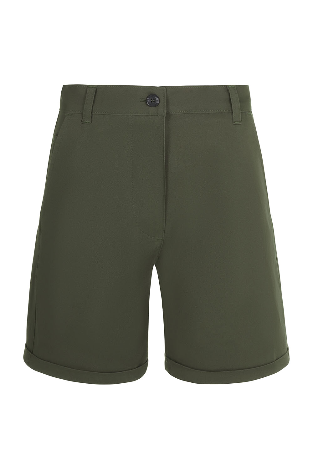 Spodenki stretch damskie 403013S - OLIVE GREEN 36