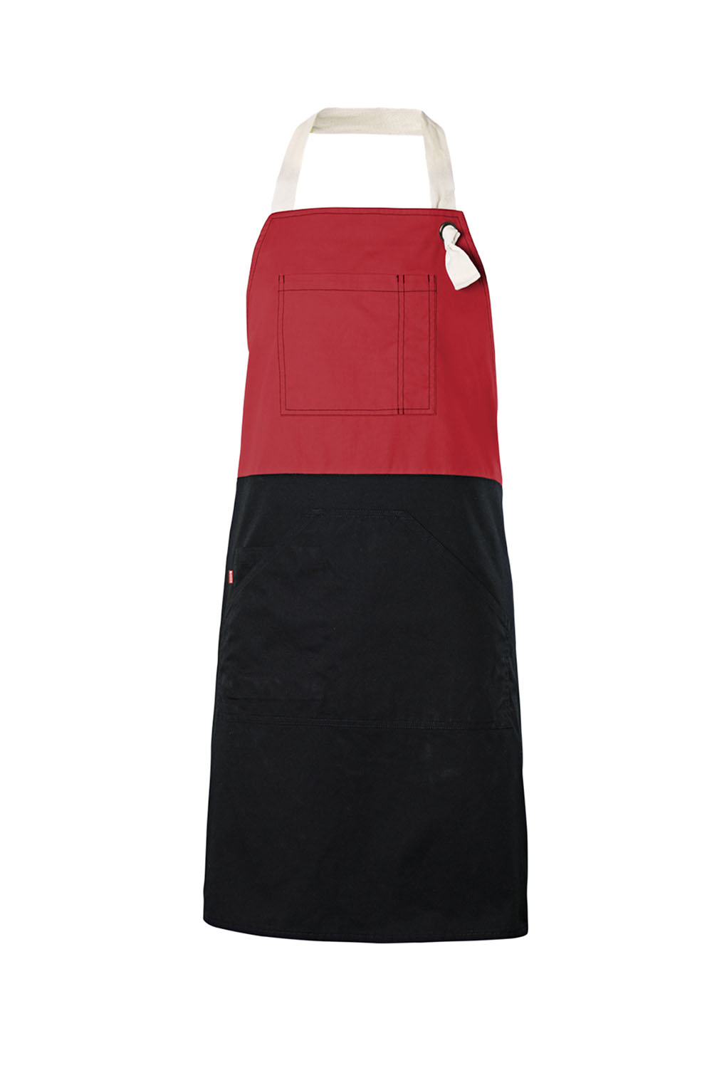 Fartuch dwukolorowe 404210B - CORAL RED 24
