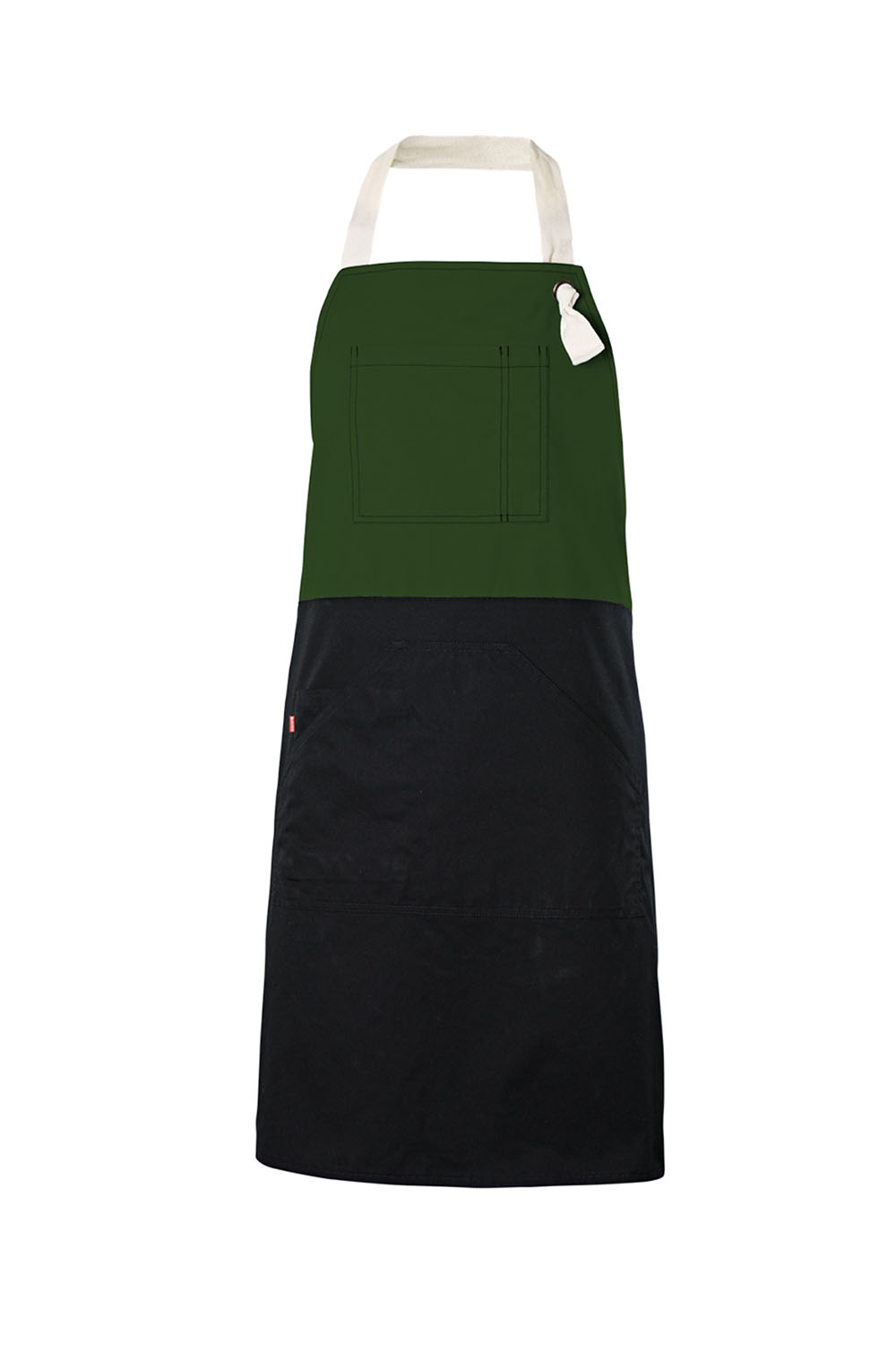 Fartuch dwukolorowe 404210B - FOREST GREEN 04