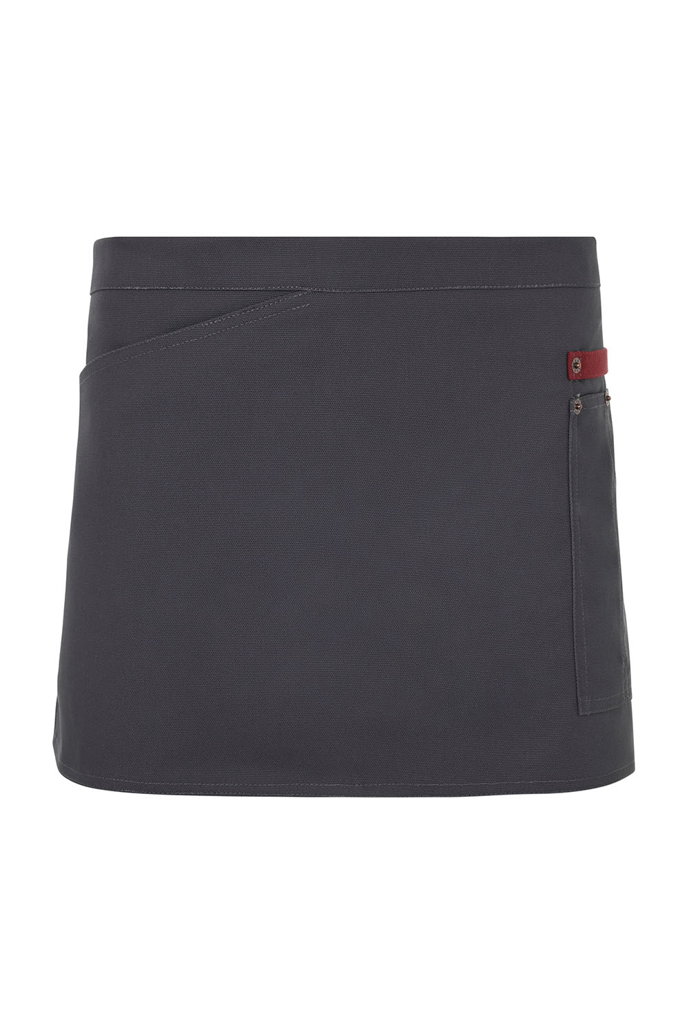 Fartuch dwukolorowe 404221B - GREY/MAROON 08/18