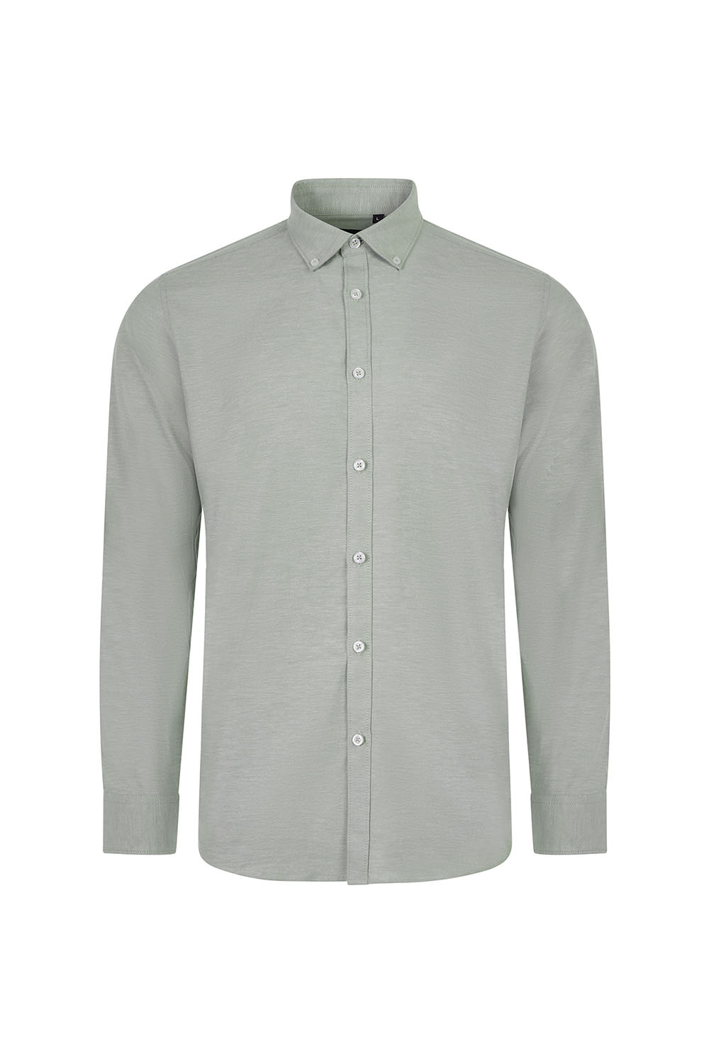 Koszula stretch z długim rękawem męska 405004S - LIGHT OLIVE GREEN 35