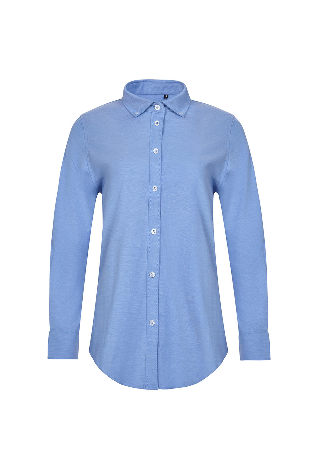 Koszula stretch z długim rękawem damska 405005S - SKY BLUE 05
