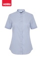 Koszula stretch z krótkim rękawem ze stójką damska 405014S - SKY BLUE 05