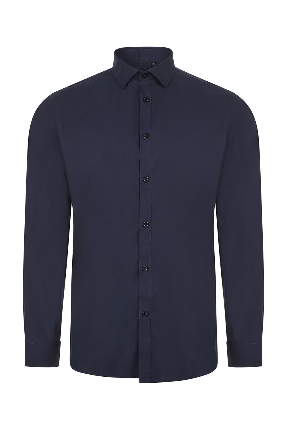 Koszula stretch z długim rękawem męska 405017S - NAVY BLUE 61