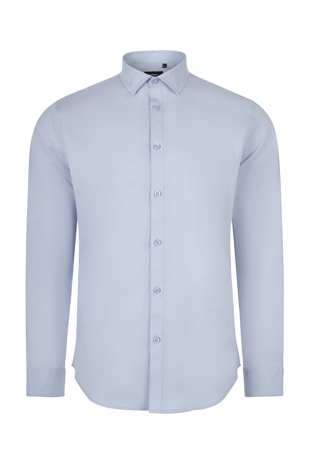 Koszula stretch z długim rękawem męska 405017S - SKY BLUE 05