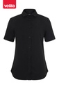 Koszula stretch z krótkim rękawem damska 405018S - BLACK 00