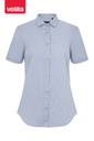 Koszula stretch z krótkim rękawem damska 405018S - SKY BLUE 05