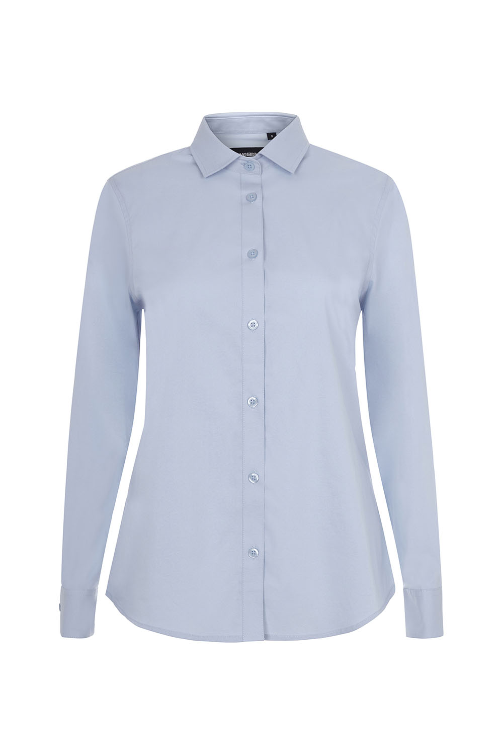 Koszula stretch z długim rękawem damska 405019S - SKY BLUE 05