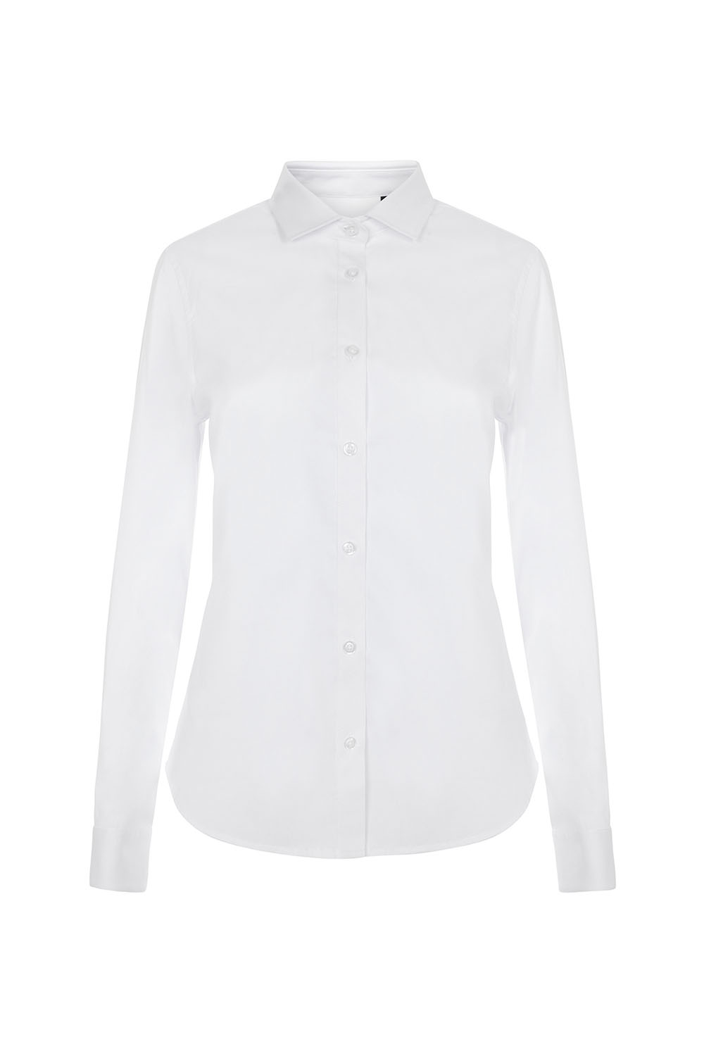 Koszula stretch z długim rękawem damska 405019S - WHITE 07
