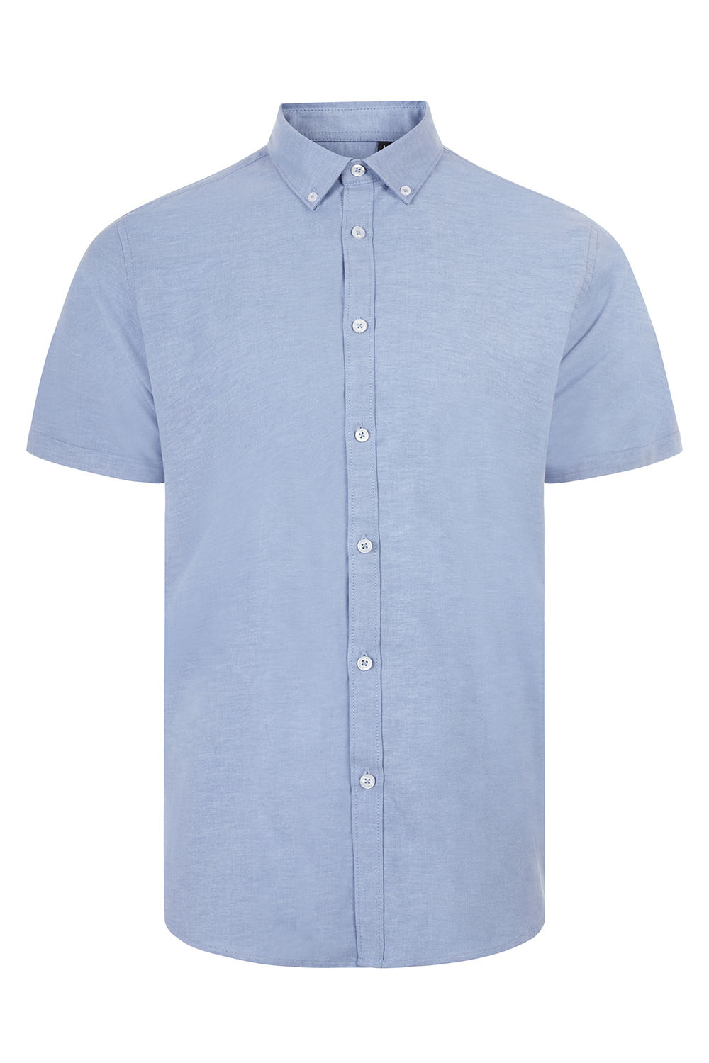 Koszula stretch z krótkim rękawem męska 405024S - SKY BLUE 05