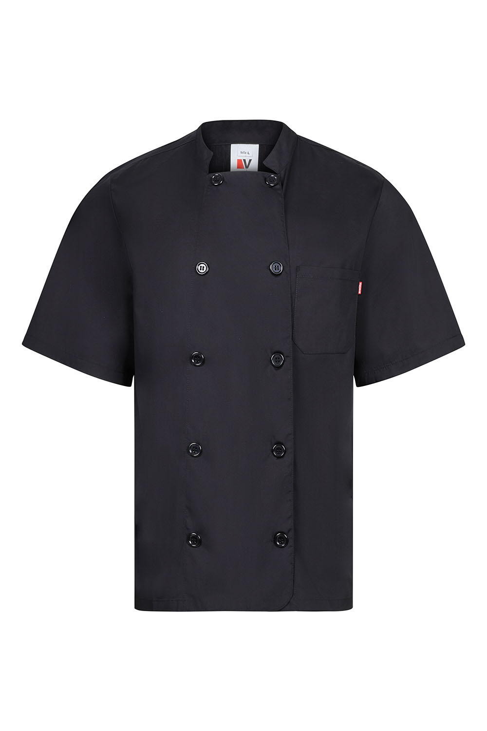 Kitel kucharski z krótkim rękawem 405201 - BLACK 00