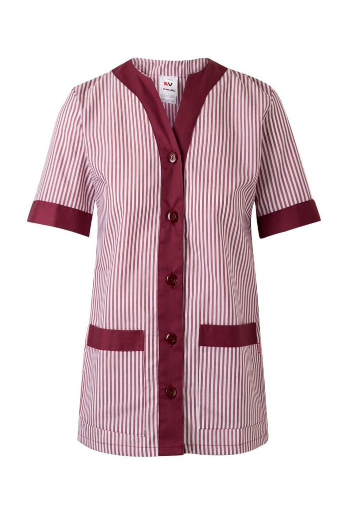 Fartuch medyczny z krótkim rękawem damska 579 - MAROON 18