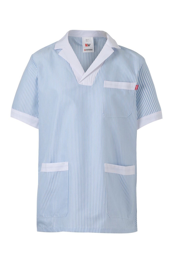 Fartuch medyczny z krótkim rękawem 585 - SKY BLUE 05