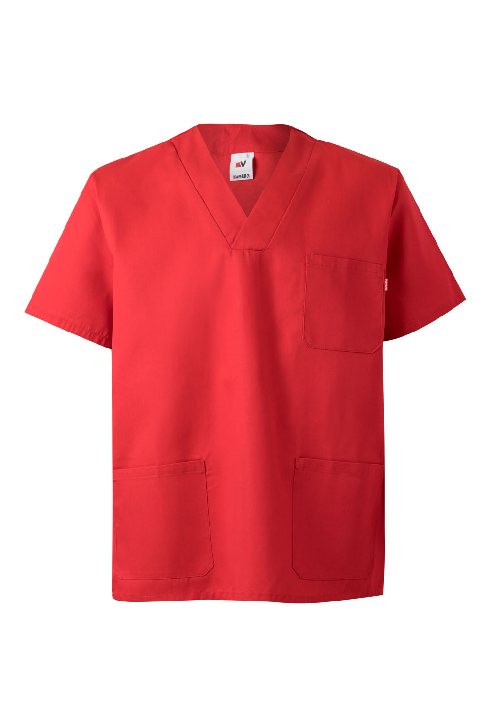 Fartuch medyczny z krótkim rękawem 589 - CORAL RED 24