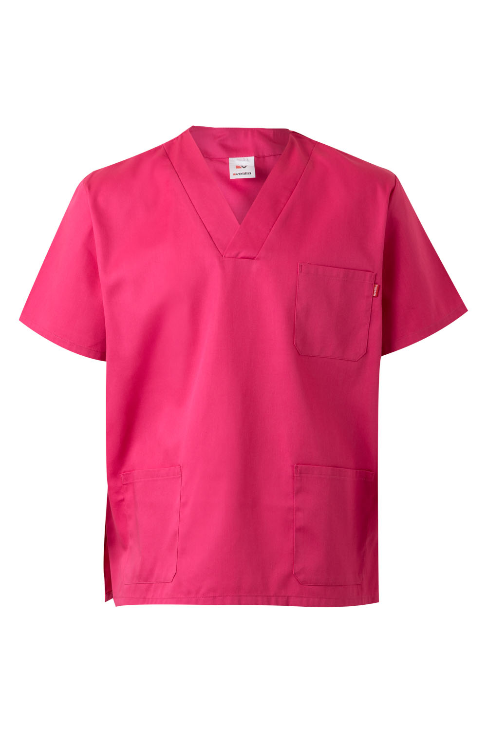 Fartuch medyczny z krótkim rękawem 589 - FUCHSIA 23