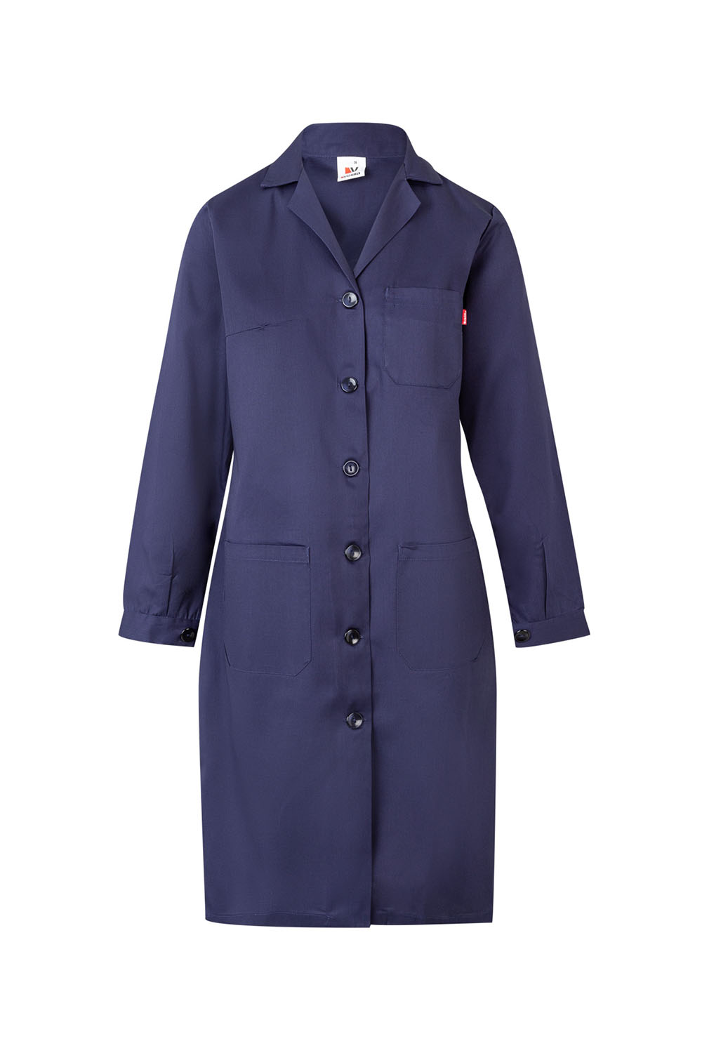 Fartuch medyczny z długim rękawem damska 908 - MARINE BLUE 01