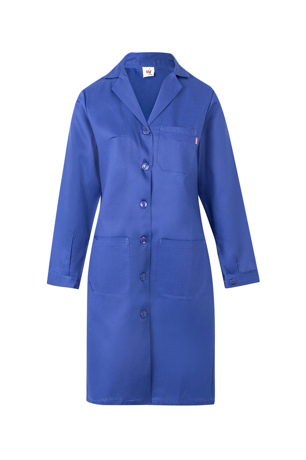 Fartuch medyczny z długim rękawem damska 908 - ROYAL BLUE 09