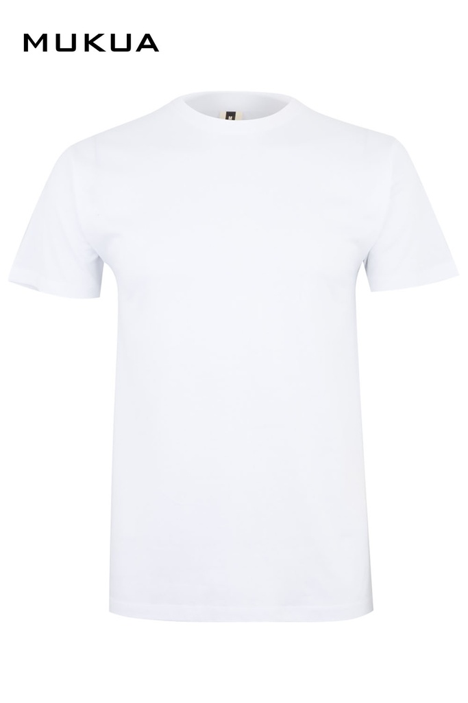 Koszulka z krótkim rękawem unisex MELBOURNE MK022WV - WHITE 100