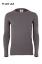 Koszulka z długim rękawem unisex PARADISE MK156CV - DARK GREY 201