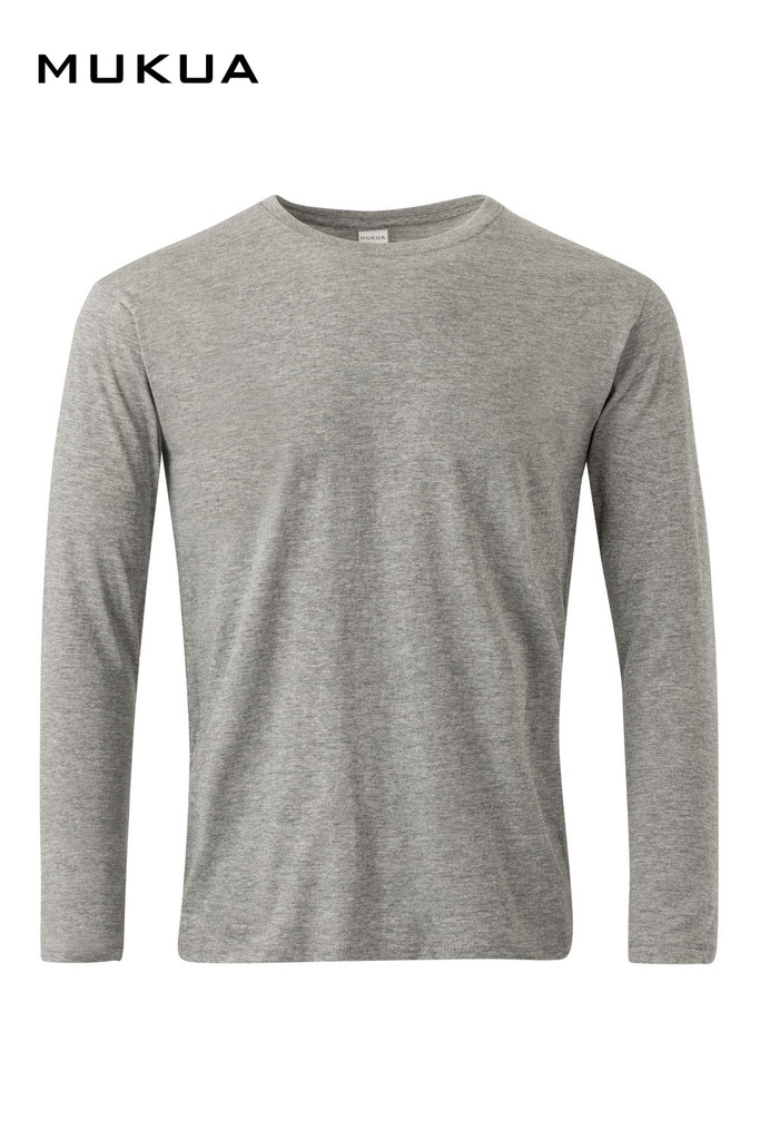 Koszulka z długim rękawem unisex PARADISE MK156CV - HEATHER GREY 202