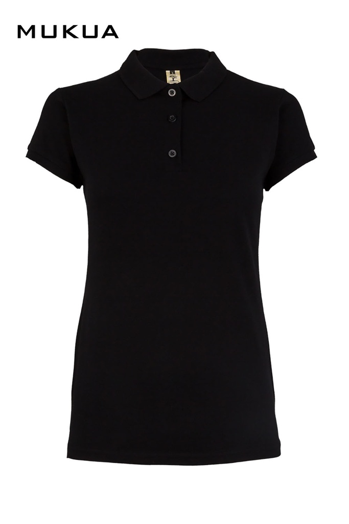 Koszulka polo z krótkim rękawem damska NOBBY MK214CV - BLACK 200