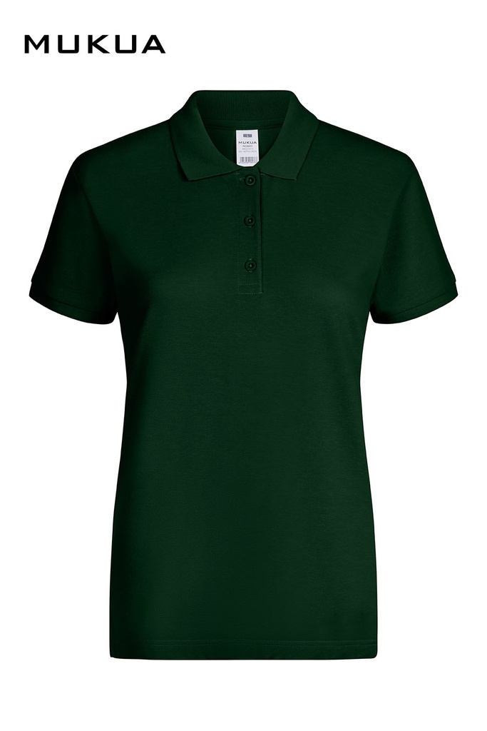 Koszulka polo z krótkim rękawem damska NOBBY MK214CV - BOTTLE GREEN 602