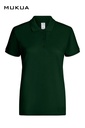 Koszulka polo z krótkim rękawem damska NOBBY MK214CV - BOTTLE GREEN 602