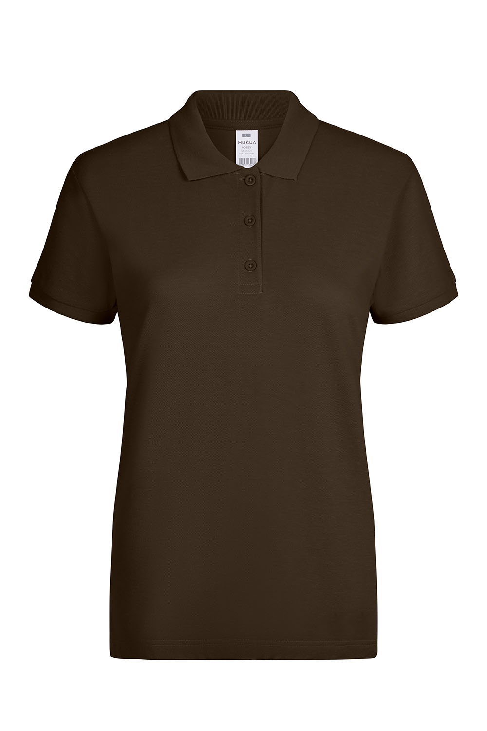 Koszulka polo z krótkim rękawem damska NOBBY MK214CV - BROWN 104