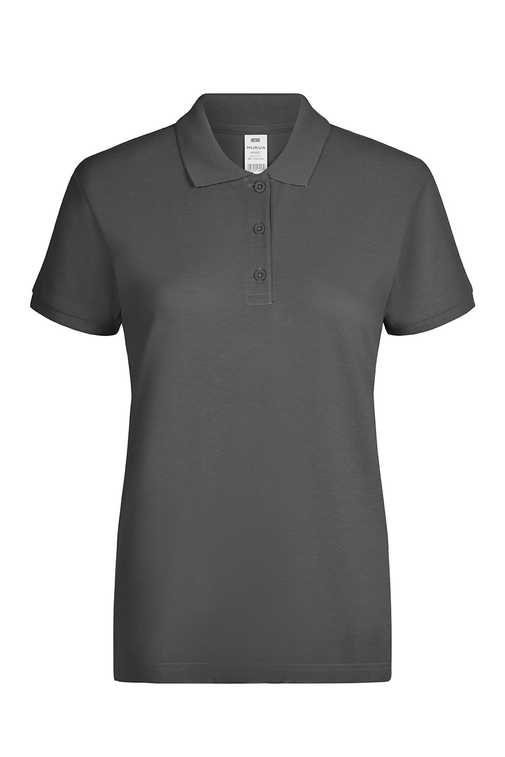 Koszulka polo z krótkim rękawem damska NOBBY MK214CV - DARK GREY 201