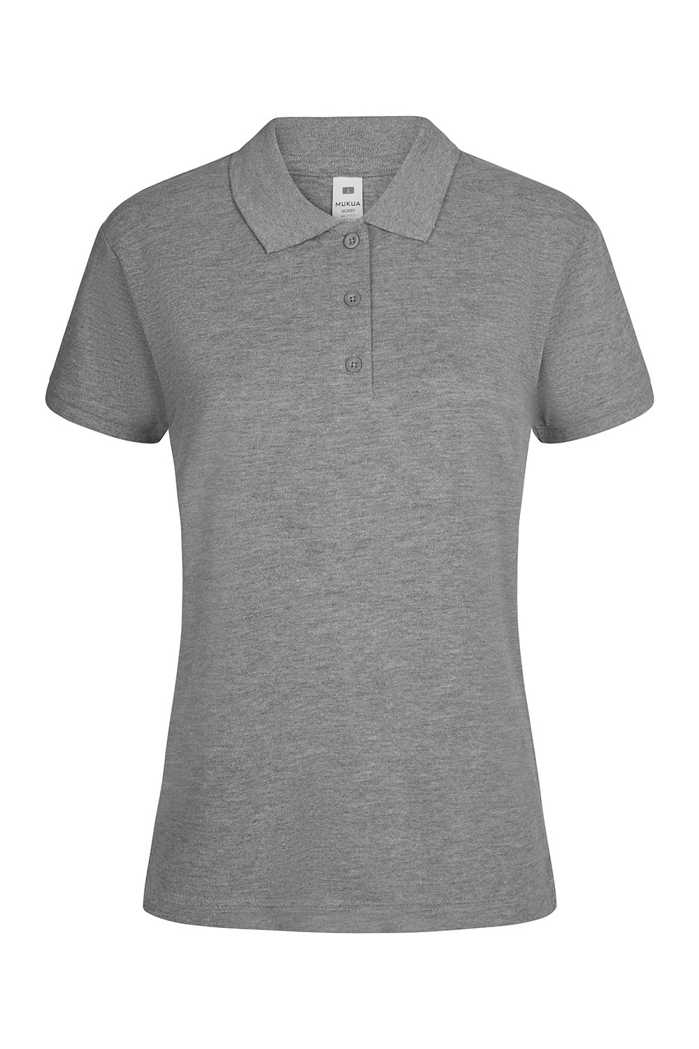 Koszulka polo z krótkim rękawem damska NOBBY MK214CV - HEATHER GREY 202