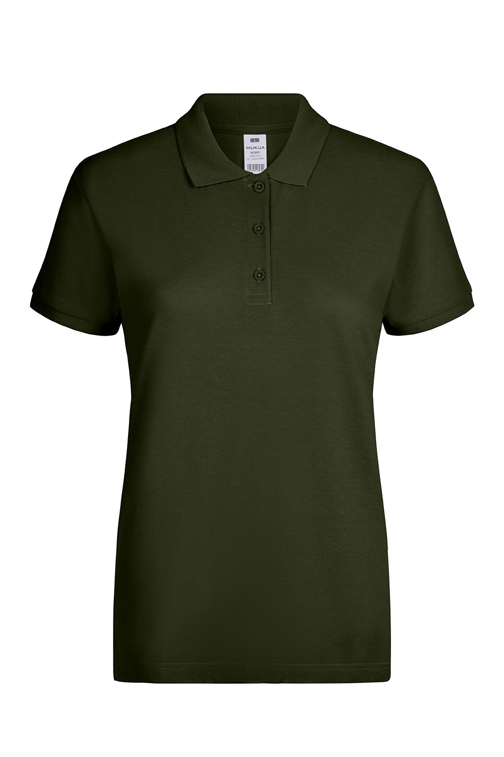 Koszulka polo z krótkim rękawem damska NOBBY MK214CV - KHAKI GREEN 601