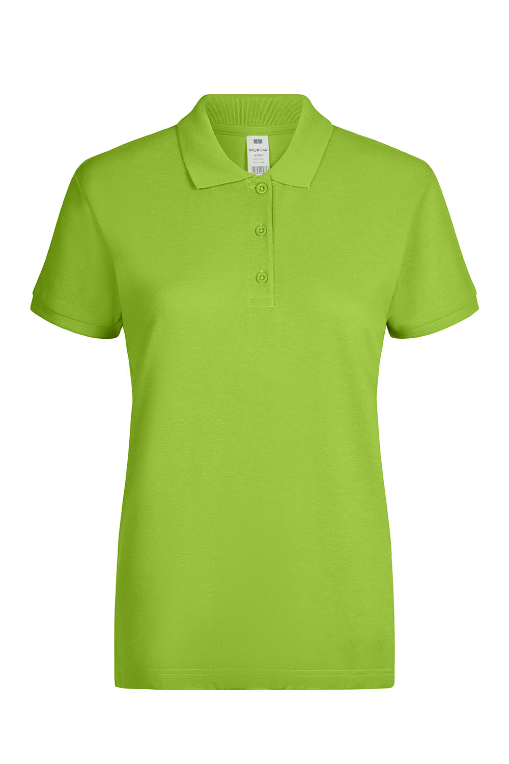 Koszulka polo z krótkim rękawem damska NOBBY MK214CV - LIME 604