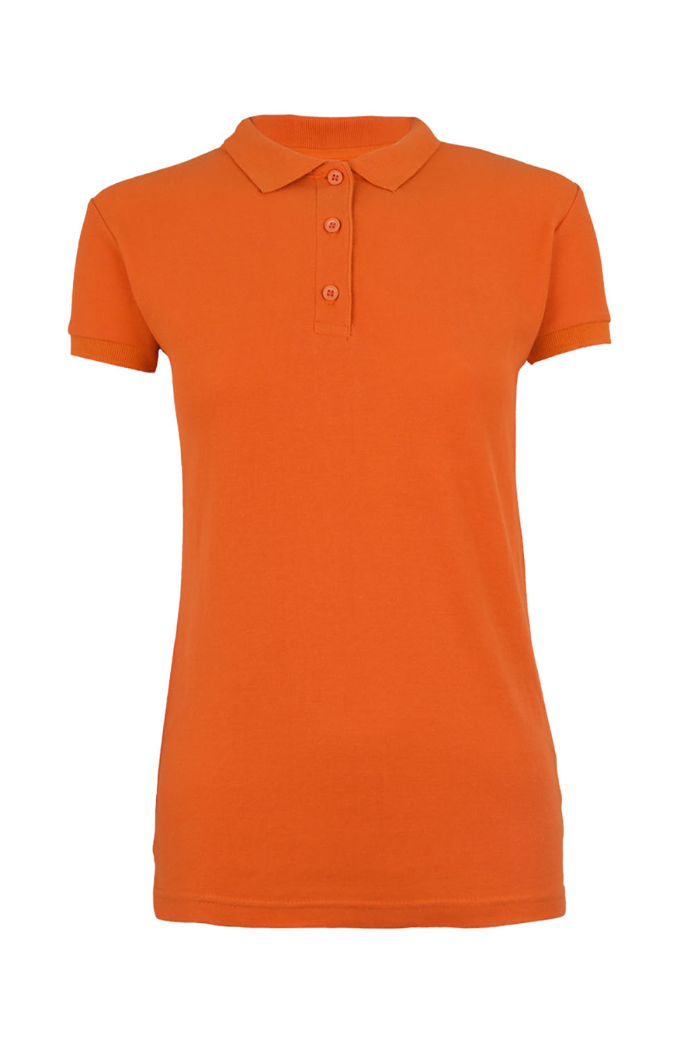 Koszulka polo z krótkim rękawem damska NOBBY MK214CV - ORANGE 301