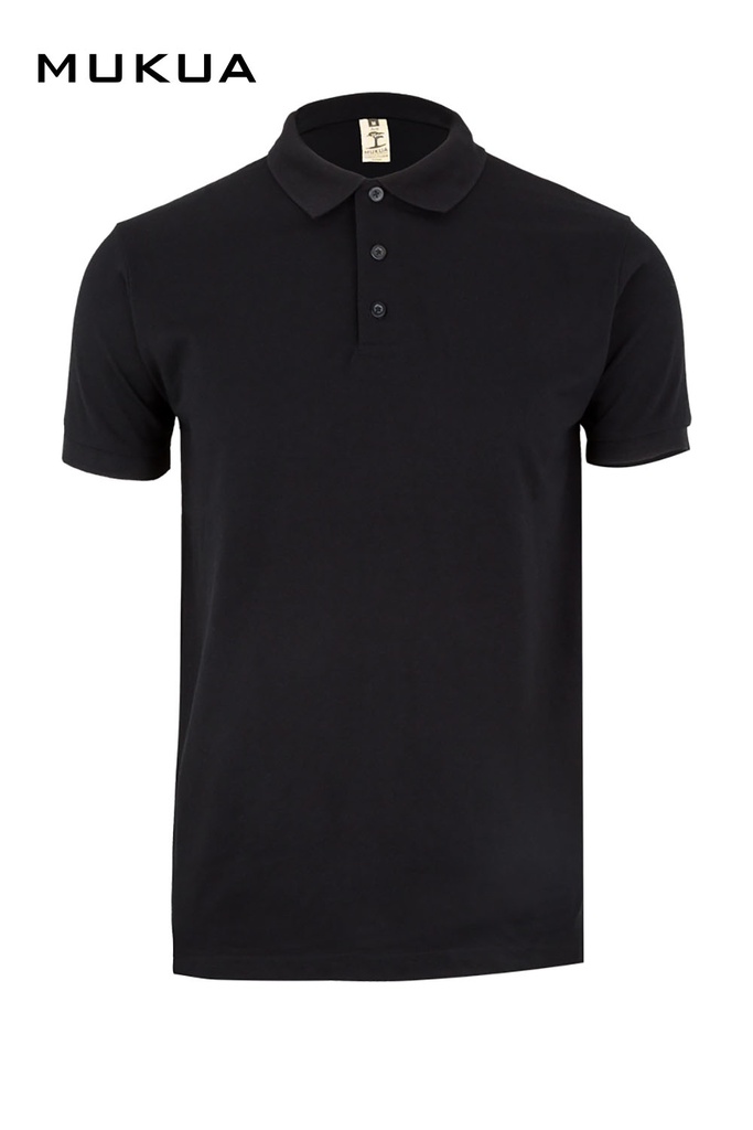 Koszulka polo z krótkim rękawem unisex GIBSON MK215CV - BLACK 200