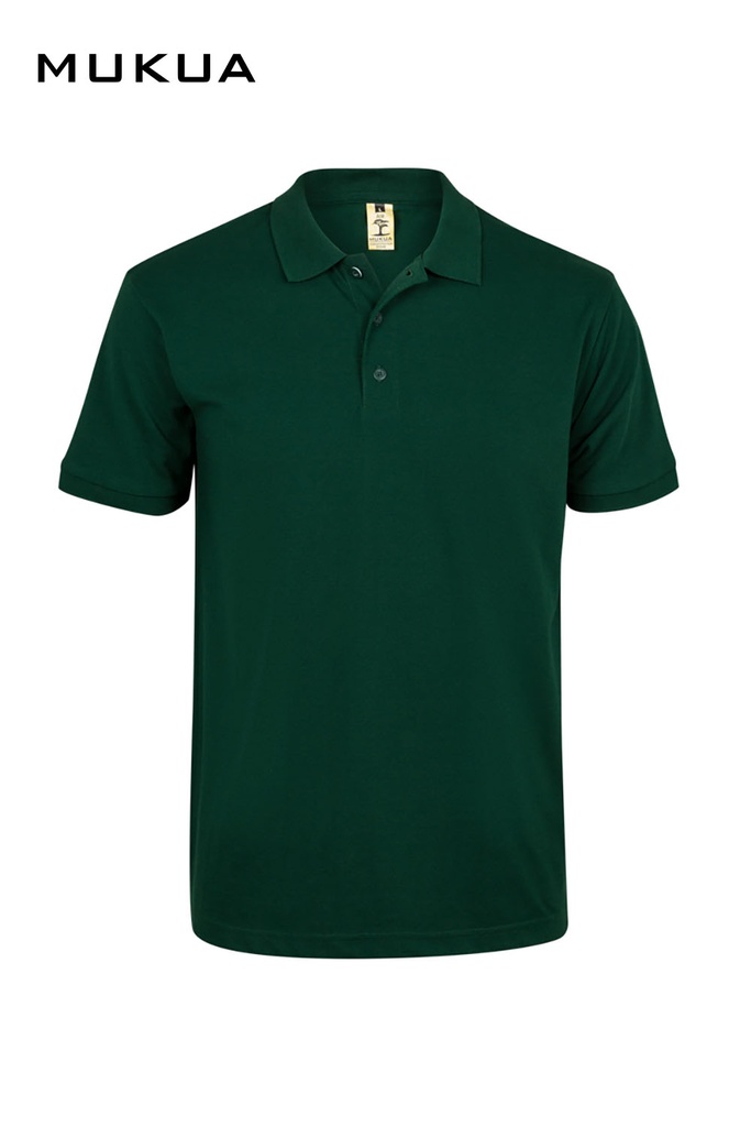 Koszulka polo z krótkim rękawem unisex GIBSON MK215CV - BOTTLE GREEN 602