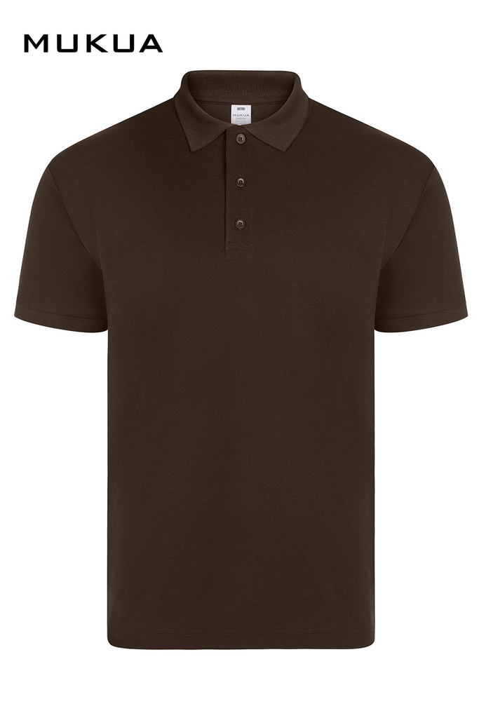 Koszulka polo z krótkim rękawem unisex GIBSON MK215CV - BROWN 104