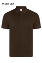 Koszulka polo z krótkim rękawem unisex GIBSON MK215CV - BROWN 104