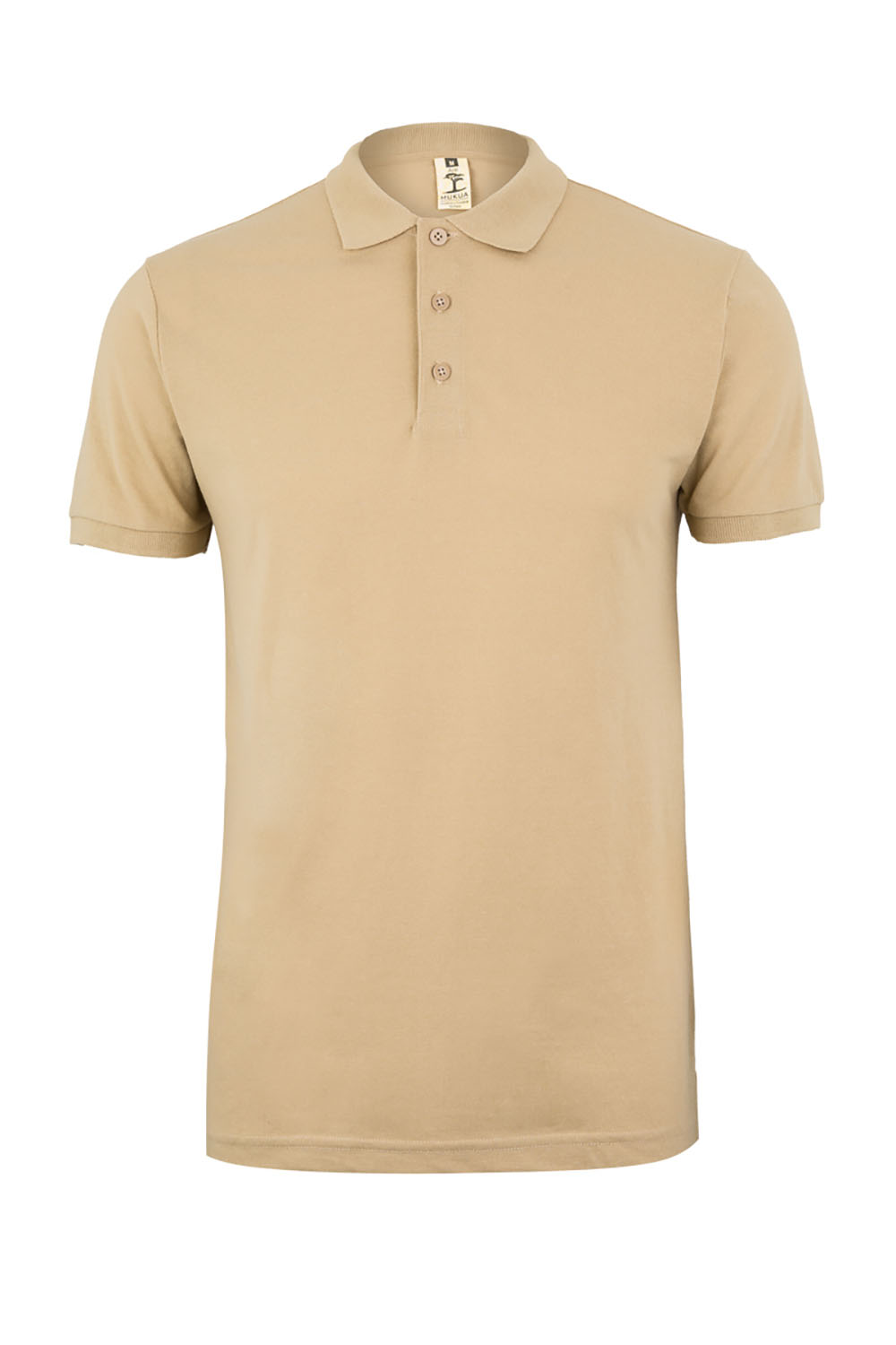 Koszulka polo z krótkim rękawem unisex GIBSON MK215CV - SAND 103