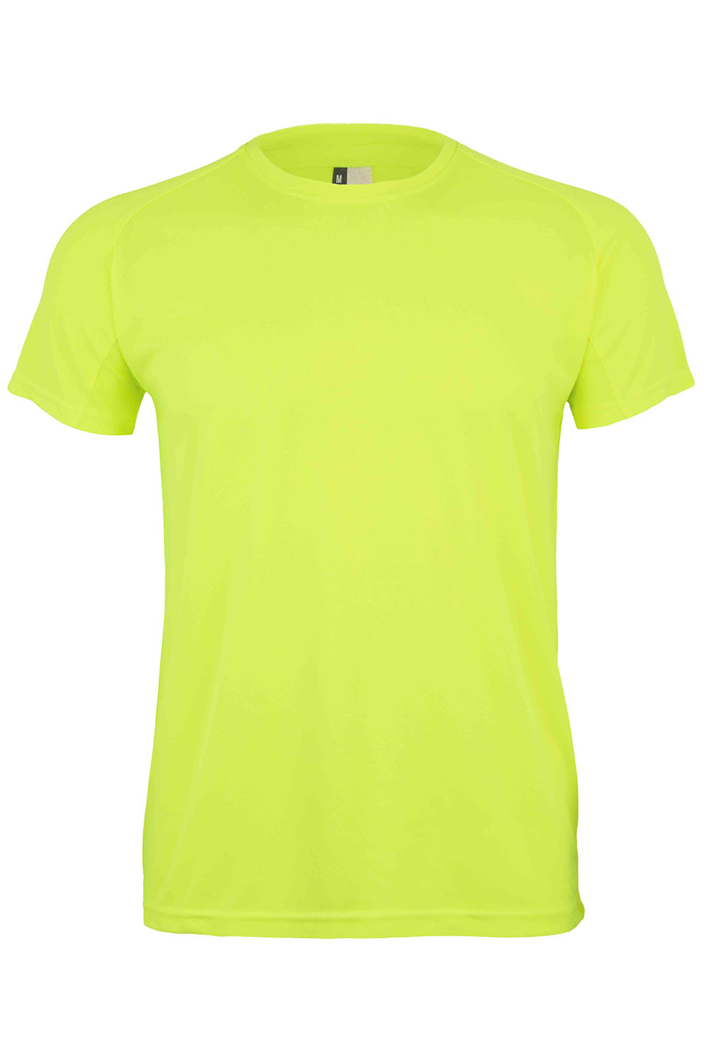 Koszulka z krótkim rękawem unisex TECH MK520V - FLUOR YELLOW 304