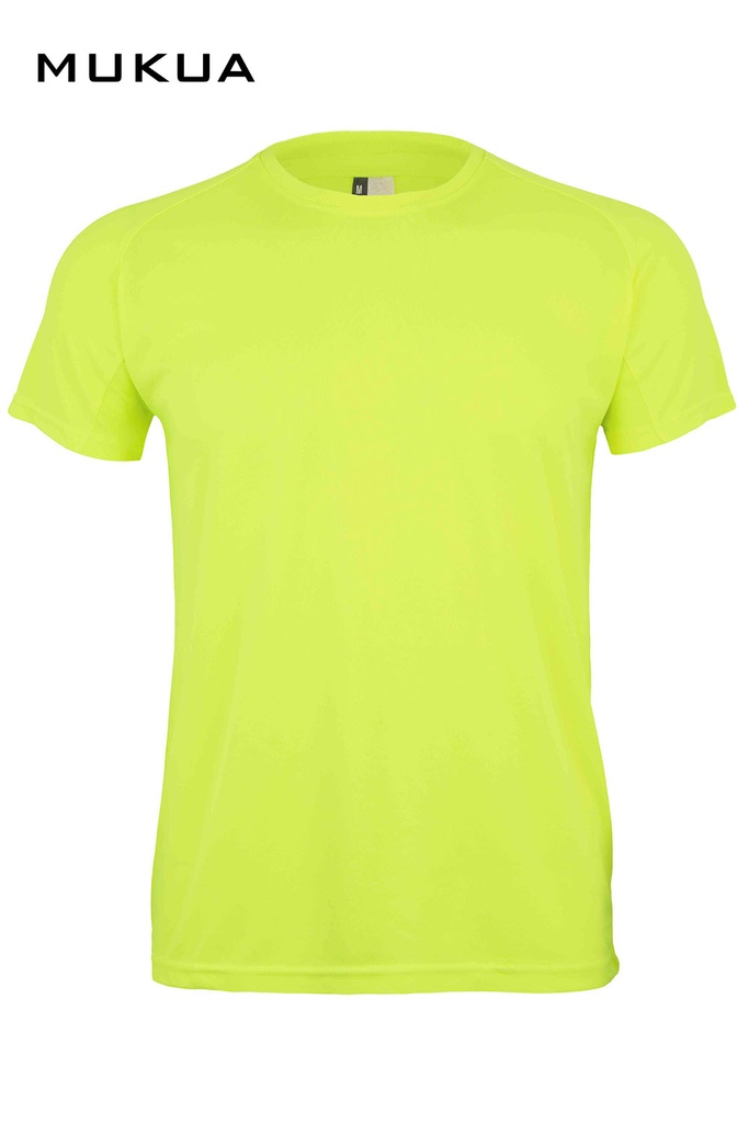 Koszulka dla dzieci TECH KIDS MK521V - FLUOR YELLOW 304