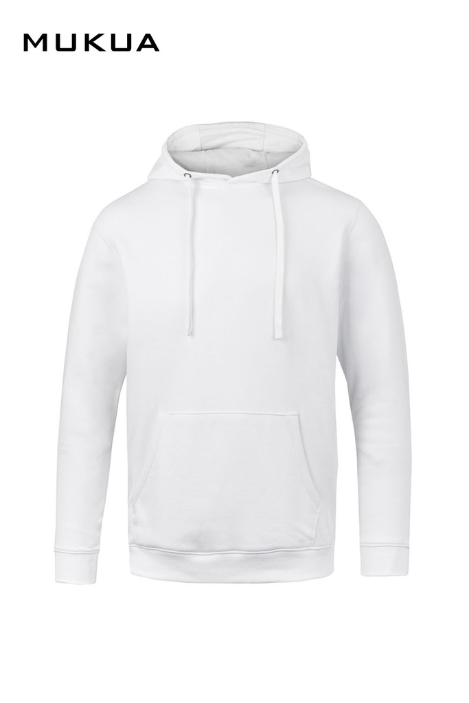 Bluza z kapturem unisex SIDNEY MK605V - WHITE 100